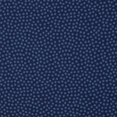 Baumwolle "Dotty" Punkte Jeansblau